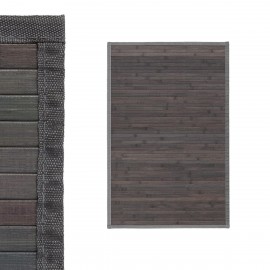 TAPETE CINZA BAMBÚ 60 X 90 CM