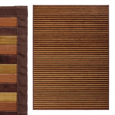 TAPETE RISCAS CASTANHO BAMBÚ 180 X 250 CM