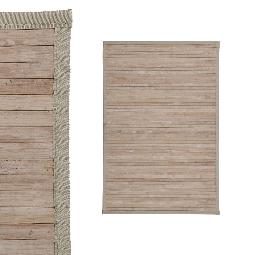 CARPETE EFEITO LAVAGEM BAMBU NATURAL 60 X 90 CM