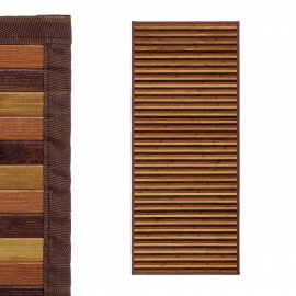 CARPETE RISCAS CASTANHO BAMBÚ 75 X 175 CM