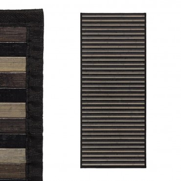 CARPETE RISCAS CINZA BAMBÚ 75 X 175 CM