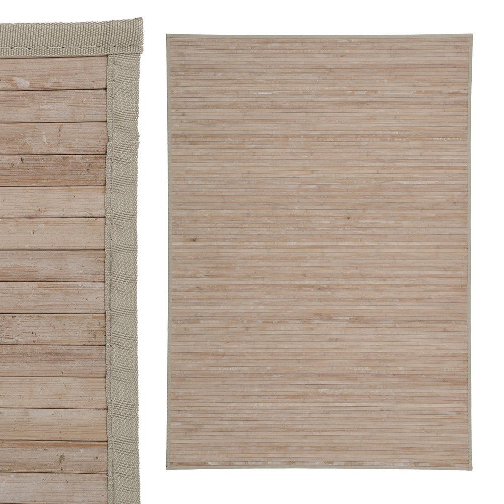 CARPETE EFEITO LAVAGEM BAMBU NATURAL 140 X 200 CM