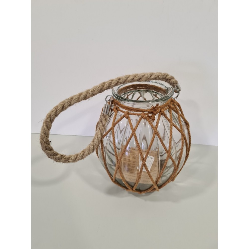 JARRO VIDRO P/ VELA 23X23.5CM