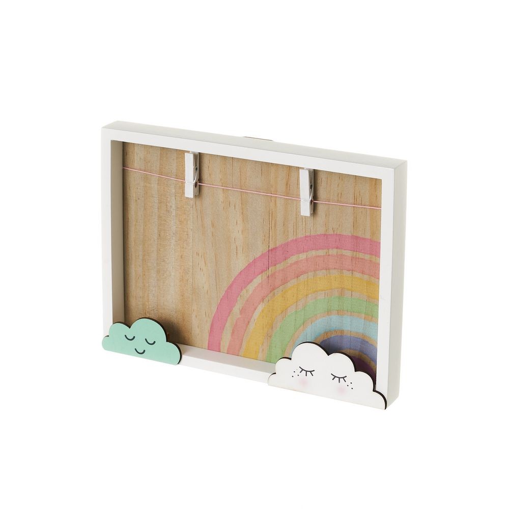 PORTA FOTOS PAREDE 16X3X18CM ARCO IRIS