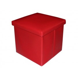 PUFF ARRUMAÇÃO 40X40X40CM VERMELHO