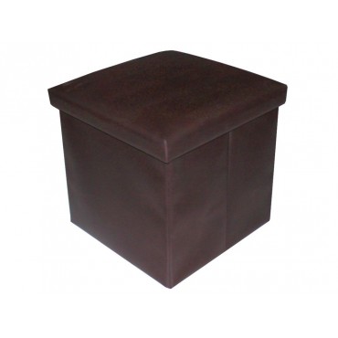 PUFF ARRUMAÇÃO 40X40X40CM CASTANHO