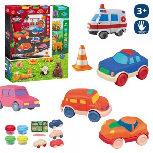 CONJ. PLASTICINA FUNNY CAR