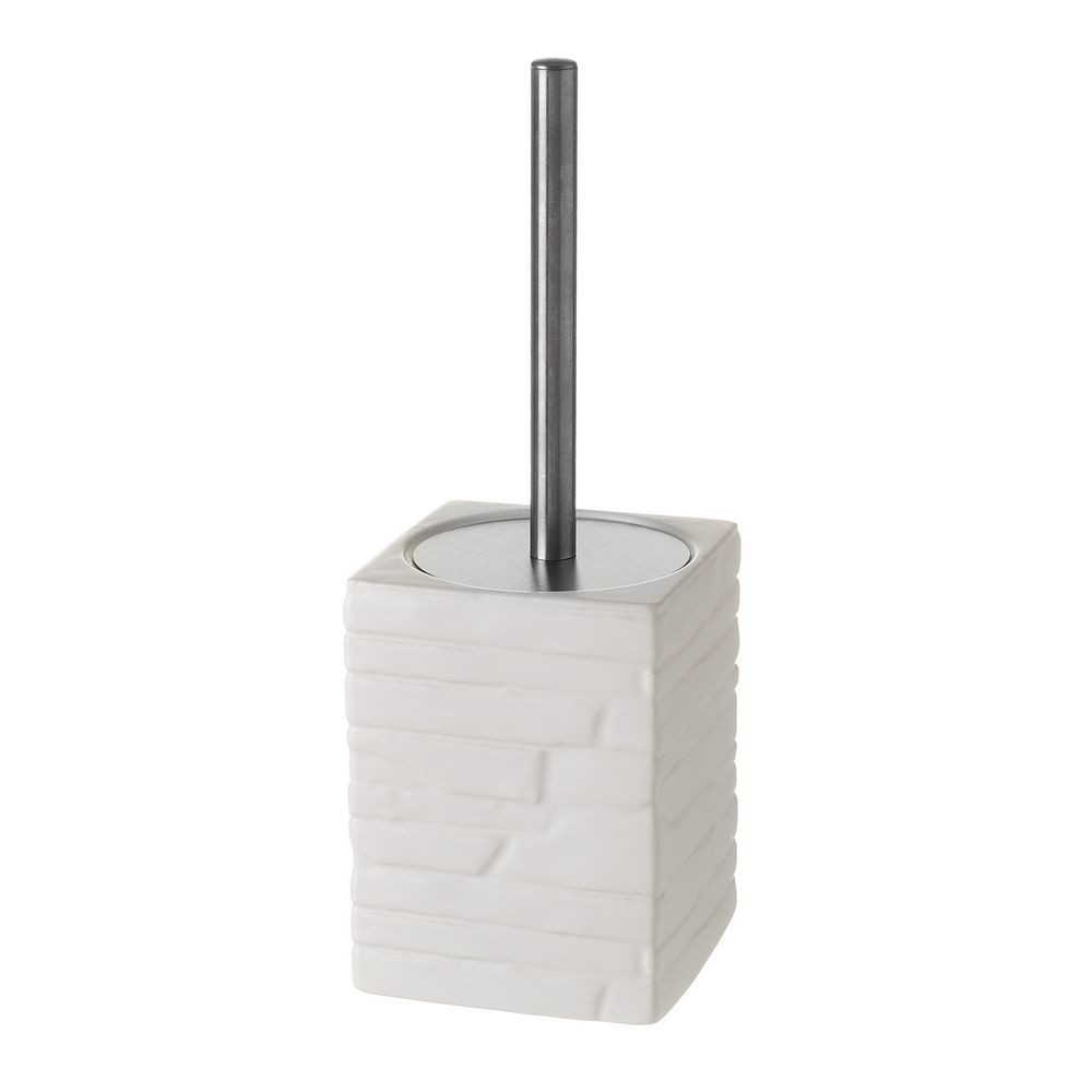 PORTA PIAÇABA CERAMICA BRANCO 11X11X30CM