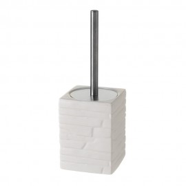 PORTA PIAÇABA CERAMICA BRANCO 11X11X30CM