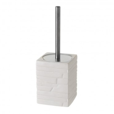 PORTA PIAÇABA CERAMICA BRANCO 11X11X30CM