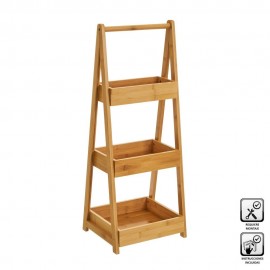 ESTANTE C/ 3 PRATELEIRAS BAMBU 30X25X78CM