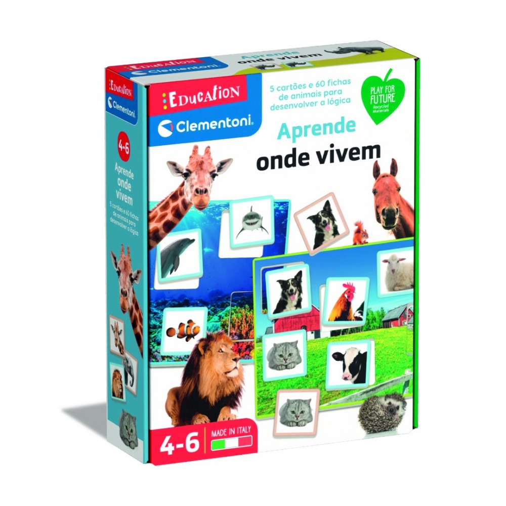 APRENDE ONDE VIVEM OS ANIMAIS CLEMENTONI