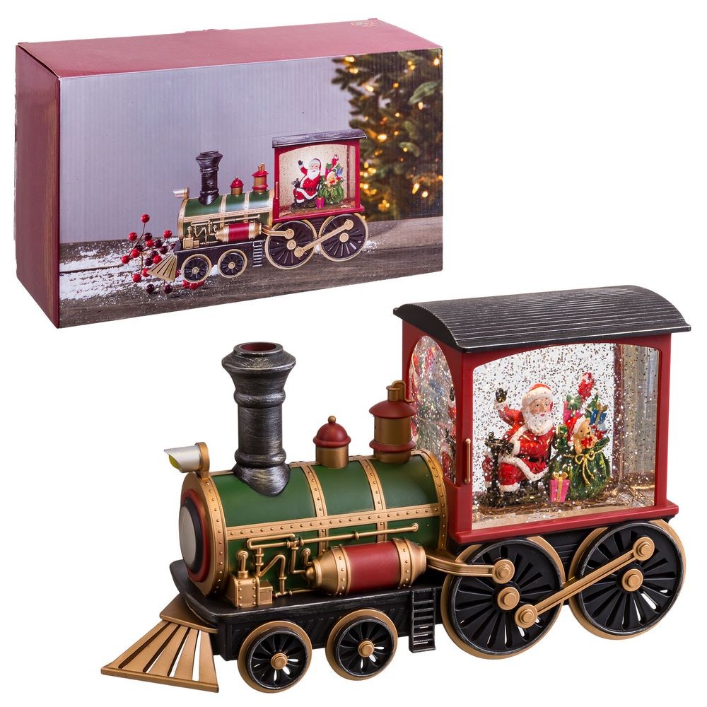 COMBOIO NATAL C/ LUZ E MÚSICA 31.4X9.8X17CM